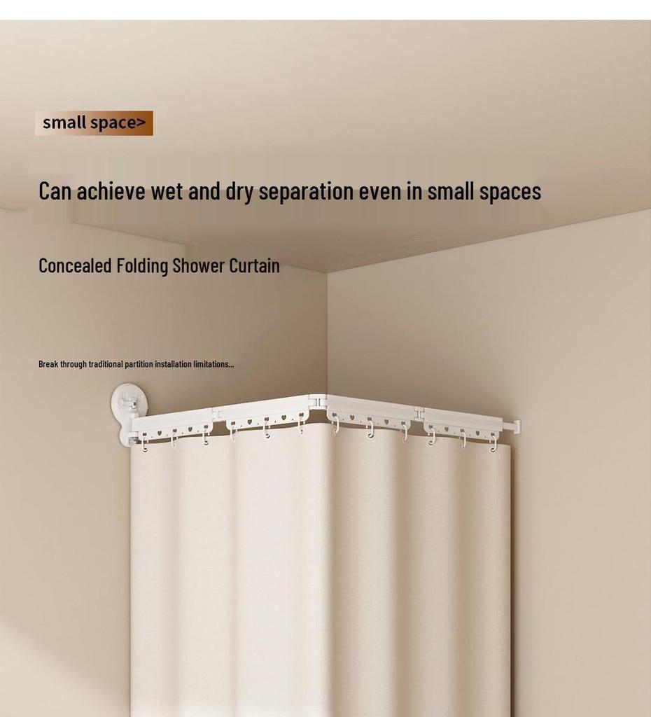 Retractable Shower and Clothes Drying Rod with Suction Cup Attachment