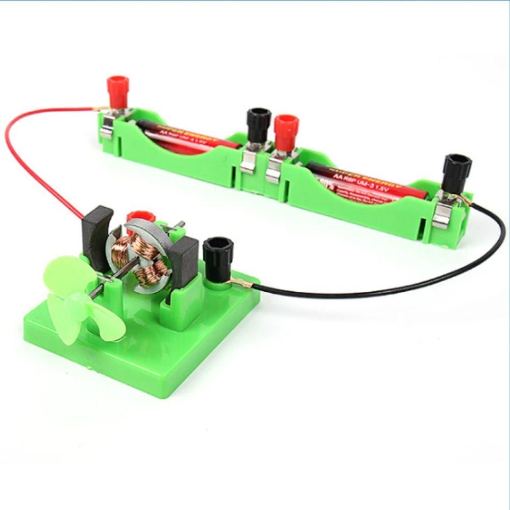 Green Color DC Electrical Motor Model ABS+Metal Construction Science Experiment Toy  School Physics