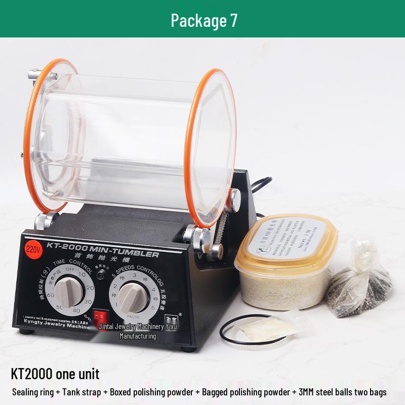 Gold & Silver Jewelry Polisher - Small Tumbler for Coins, Wenwan Walnuts & More