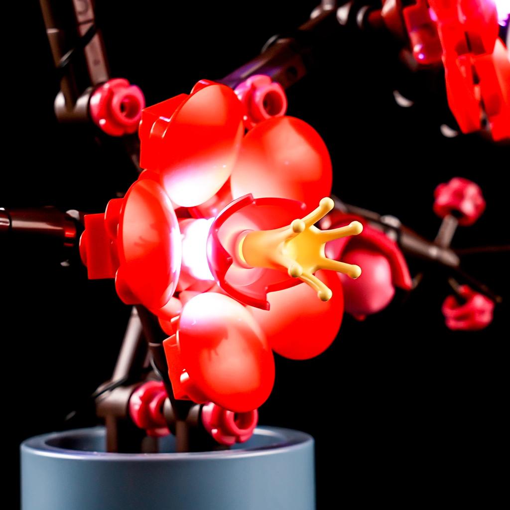 Flower Plum Blossom Led Light Kit For 10369 The Creator Botanical Collection Not Include Building Block (Only Lighting Set)