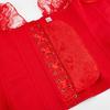 Women Shapewear Floral Lace Off Shoulder Corset Bodyshaper Top Boned Overbust Corset Breathable Waist Trainer with Adjustable Buckles