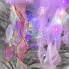 Yard Lantern Interesting Elegant Gauze Colorful Lights High Brightness Multifunction Decorate Lightweight Jellyfish Pendant Light Outdoor Supplies