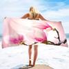 Magnolia Flower Beach Towel Sand Free Microfiber Towels for Beach Quick Dry Pool Towel Blanket Beach Towels for Adults Kids
