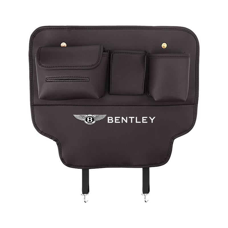 

PU Leather Car Seat Back Anti Kick Pad With Storage Box For New Bentley Flying Spur Continental GT Bentayga Mulsanne Accessories