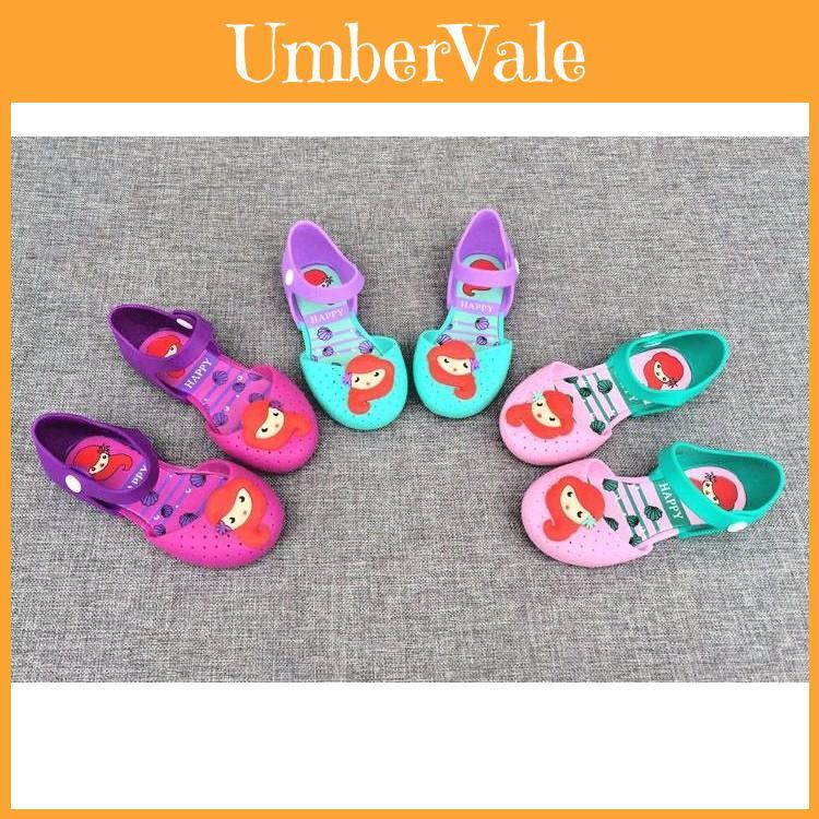 Sandali Scarpette da Bambina Mini Melissa Sirena Jelly Girl Principessa Colori Vivaci Taglie USA da 8 a 13