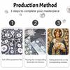DIY 3D Pearl Diamond Painting Art Set Virgin Mary and Lamb Home Decor Art Set Wall Art
