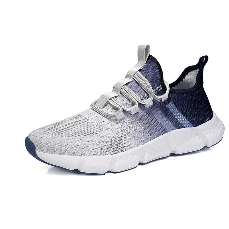 Popcorn Men's Shoes Summer Breathable Trendy Shoes Coconut Thin Running Light Casual Mesh Shoes Men's Casual Versatile