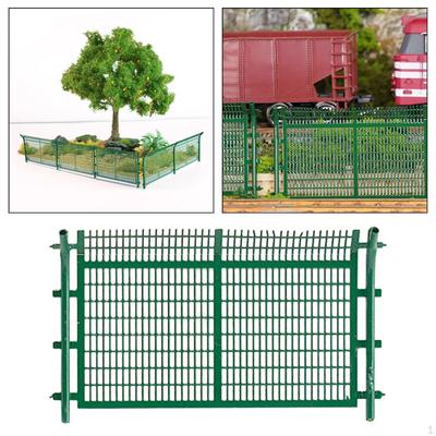 1/64 Model Railway Scenery Fence Easy Installation Railroad Fencing for Building Scene Accessories
