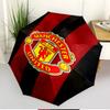 Manchester United F.C Print Automatic Open Close Umbrella, Portable Foldable Umbrella, for Outdoor Commute Camping Trip, Ideal Birthday Gift