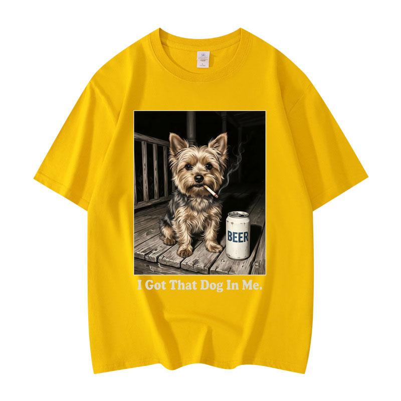 I Got That Dog in Me Funny Meme Tshirt High Street Fashion Trend Short Sleeve T Shirts Men Women Casual Loose Cotton Tshirts