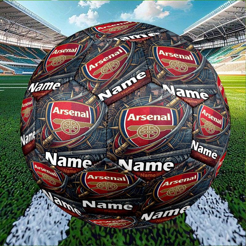 Custom Name Personalized Arsenal F.C Print Size 5 Soccer Ball Training & Match Football, for Team, Kicking, Gift for Football Enthusiasts