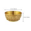 Decorative Brass Fortune Bowl Unique Metal Treasure Basin for Tabletop Home Decor Ideal Gift for Family Friends