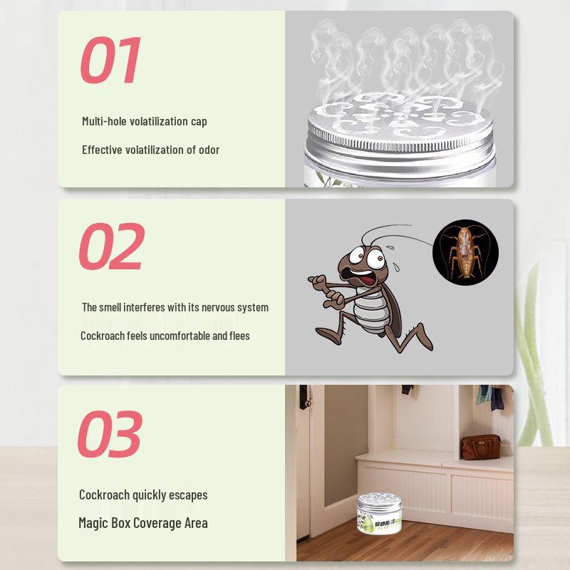 Spot Cockroach Repellent Magic Box - Japanese Plant Essence Gel for Flies & Mosquitoes