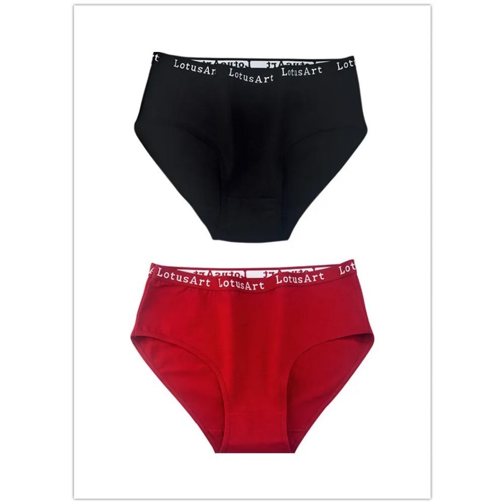 Plus Size Mid High-Waist Panties Womens Pure Cotton Womens Briefs