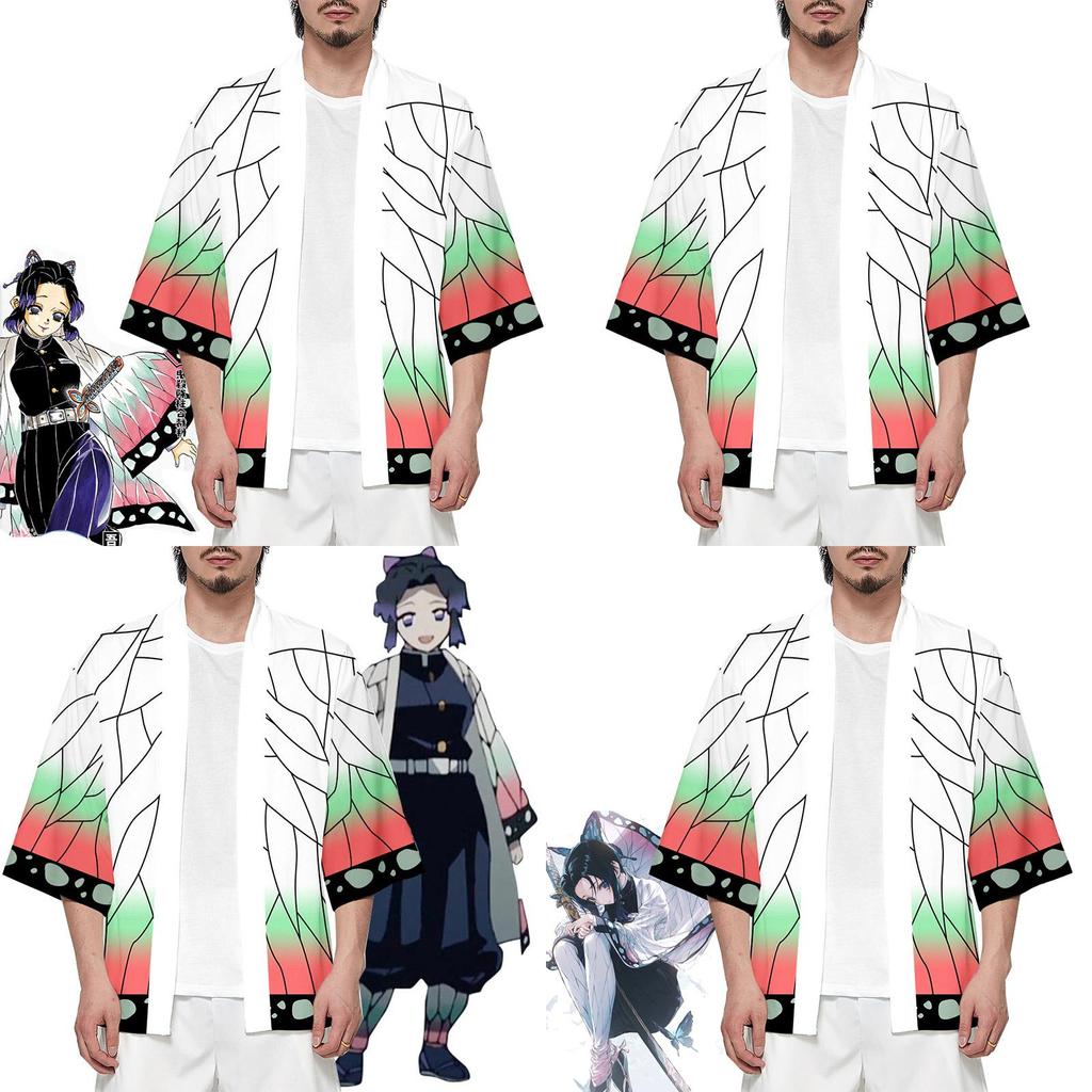 Stylish Demon Slayer Kimetsu No Yaiba Kochou Shinobu Cosplay Loose Haori Coat Tops For All Occasions