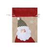 Cartoon Santa Snowman Deer Christmas Gift Bag Dimity Multicolor Christmas Apple Bag Two Sizes Large Capacity Packaging Bag