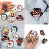 Hazbin Hotel Cartoon Drip Oil Alloy Brooch Geometric Style Factory Direct Sales