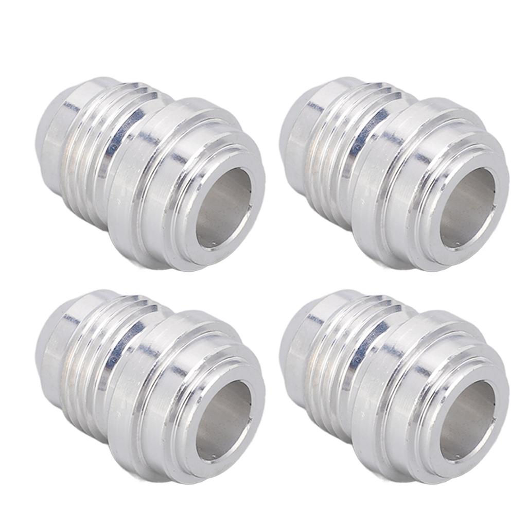 4PCS AN8 3 4in Male Thread Billet Aluminum Alloy Car Thread Connectors Weld In Pipe Fitting