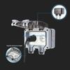 Y5GD Complete Set Double European Waterproof Socket with Switches and Indicators Light