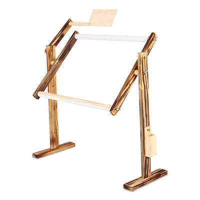 Felimore Embroidery Hoop, Square, Assembled, Pine Wood, 360-Degree Rotation, Square (Natural Wood)