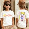 Sailor Moon Retro 90s Anime Graphic TShirt Summer Women Girls Kids Tee Streetwear Casual Trend Short Sleeve Hop  Tops Clothing