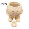 Smiling Face Planter Pot Resin Cartoon Head Flowerpot Indoor Outdoor Cactus Succulent Plants Container Home Balcony Garden Decoration