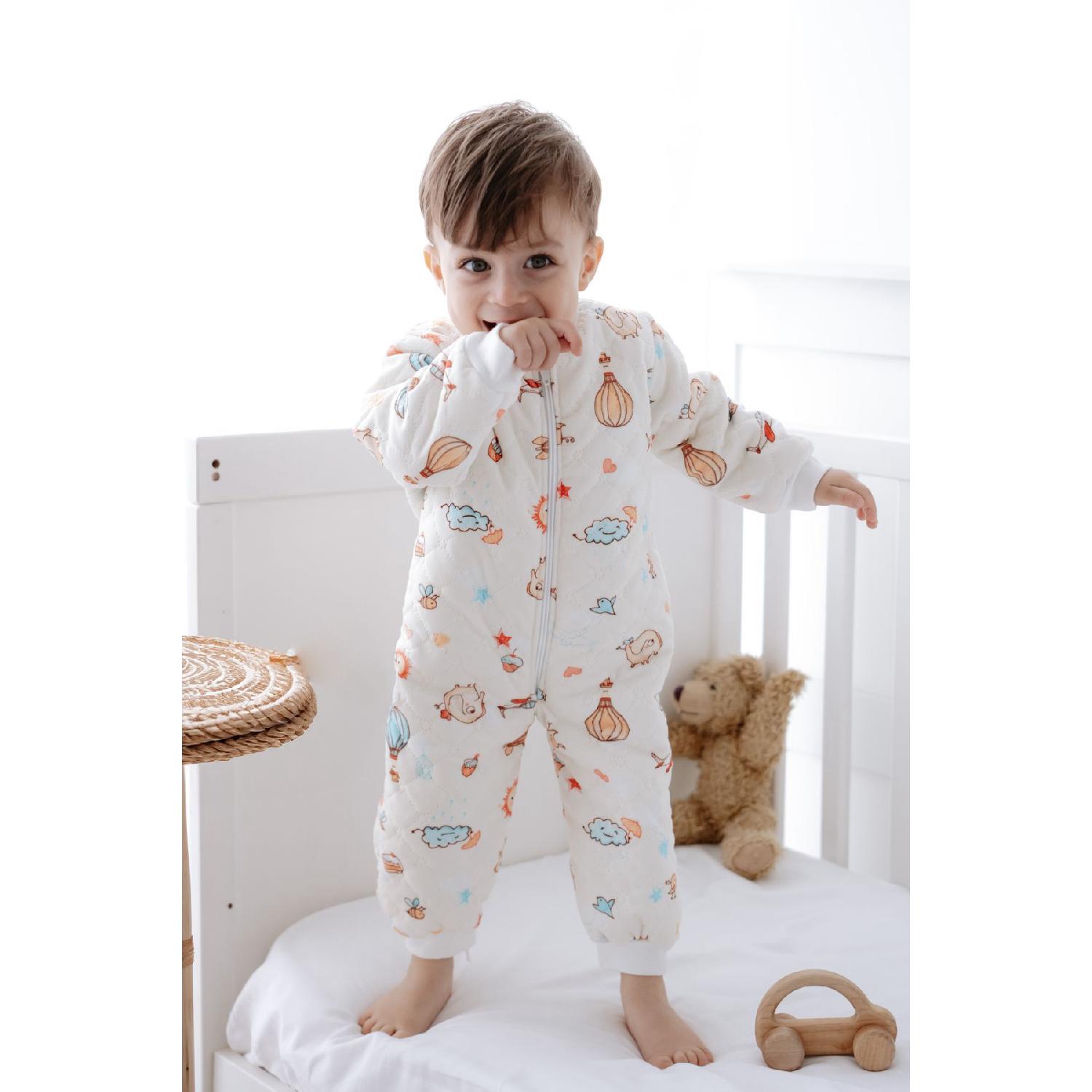 

Lamb Welsoft Filled Astronaut Baby Boy Sleeping Bag With Balloons 12-18 AY экрю