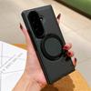 KEYSION Kevlar Carbon Fiber Texture Case for MagSafe for Samsung Galaxy Z Fold 7 6 5 4 3 360° Rotating Magnetic Ring Stand Phone Cover