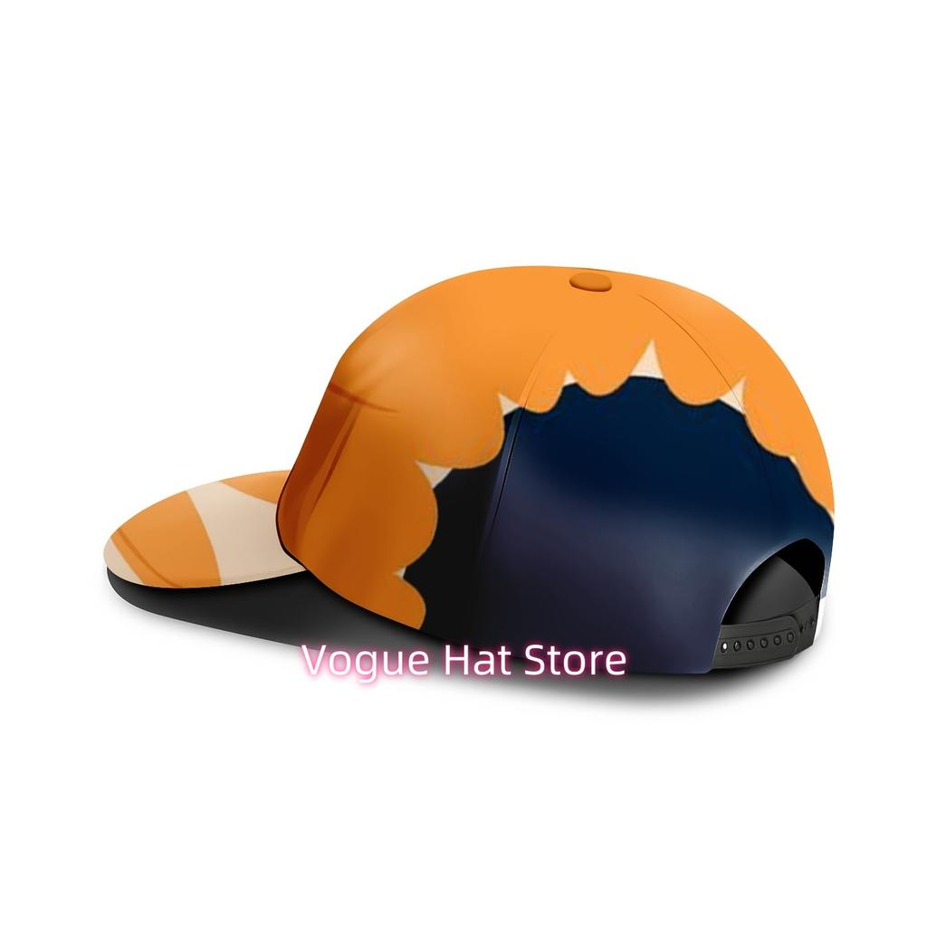 Baseball Cap Featuring An Orange Floral Design, With A Tropical Plant Motif. This Casual Summer Hat Is Unisex, Adjustable, And P