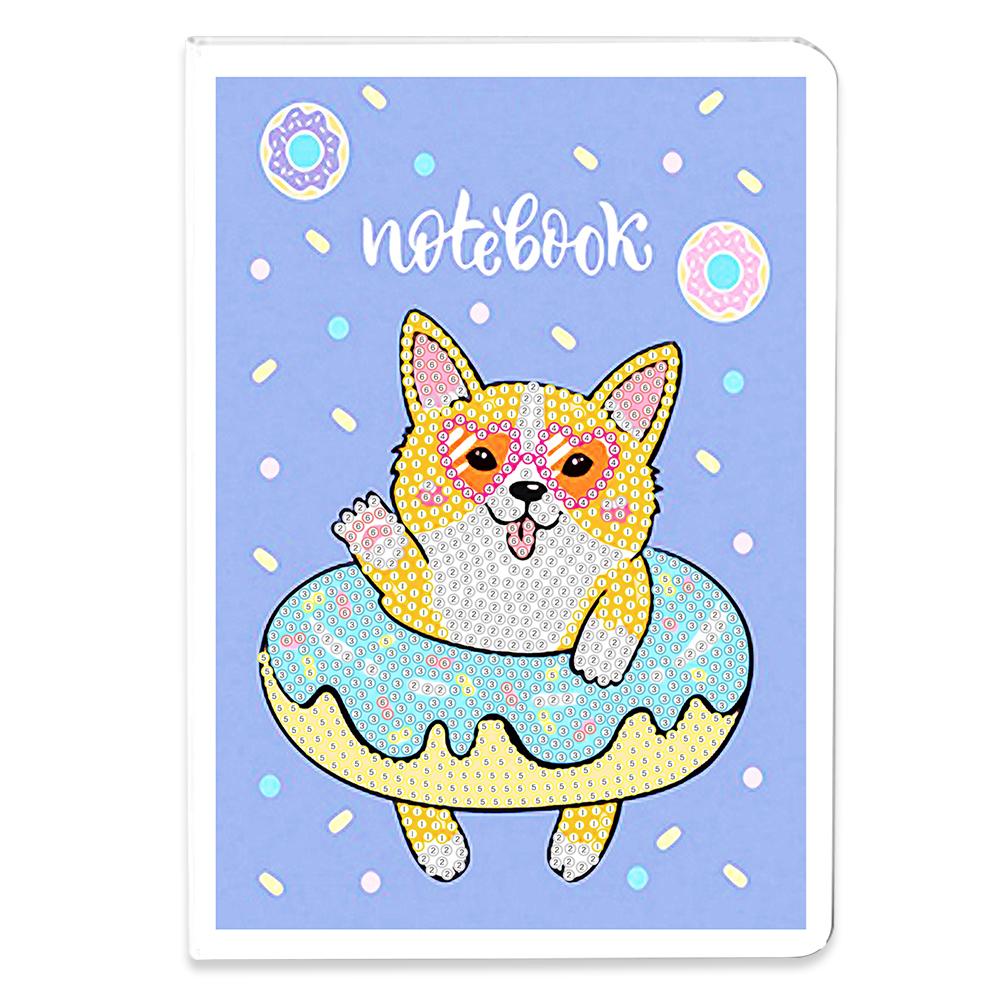 50 Pages A5 Diamond Painting Cover Notebook Cartoon Bee Special Shaped Diamond Art Painting Notebook Kits Festival Birthday Gift