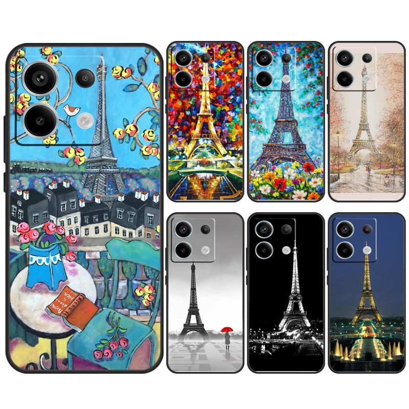 Eiffel Tower Paris Case For Xiaomi Redmi Note 13 12 11 10 9 8 Pro 12S 11S 10S 9S 10A 9C 10C 12C 13C Back Cover