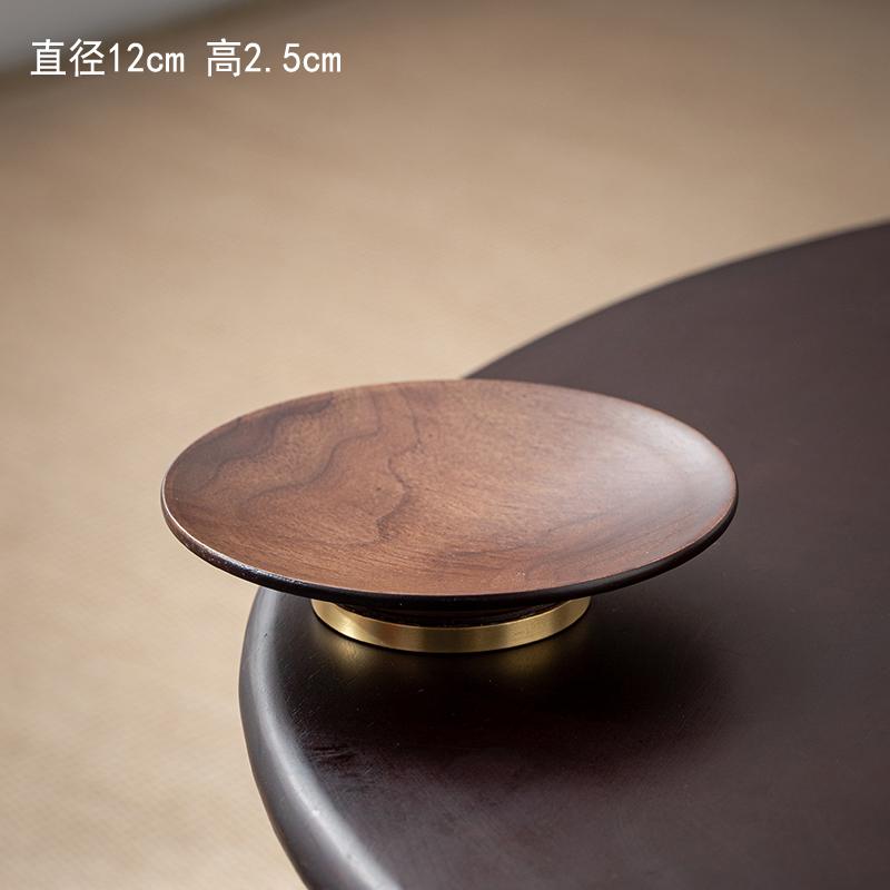 Exquisite Walnut Wooden Tea Tray Dried Fruit Snack Fruit Plate  Dessert Plate Tea Shop Tea Tray Cake Pan Dim Sum Dish Plates