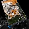 Tiger Leopard Fashion Phone Case For Samsung Galaxy S26 Ultra S25 Plus S24 FE S23 S22 5G S21 S20 Cover Black Soft