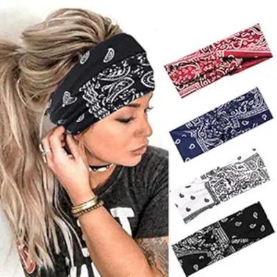 Headbands Collection: European & American Styles, Bohemian Cashew, Sports, New Antiperspirant & Sweat-absorbent Cross Yoga Elastic Headbands.