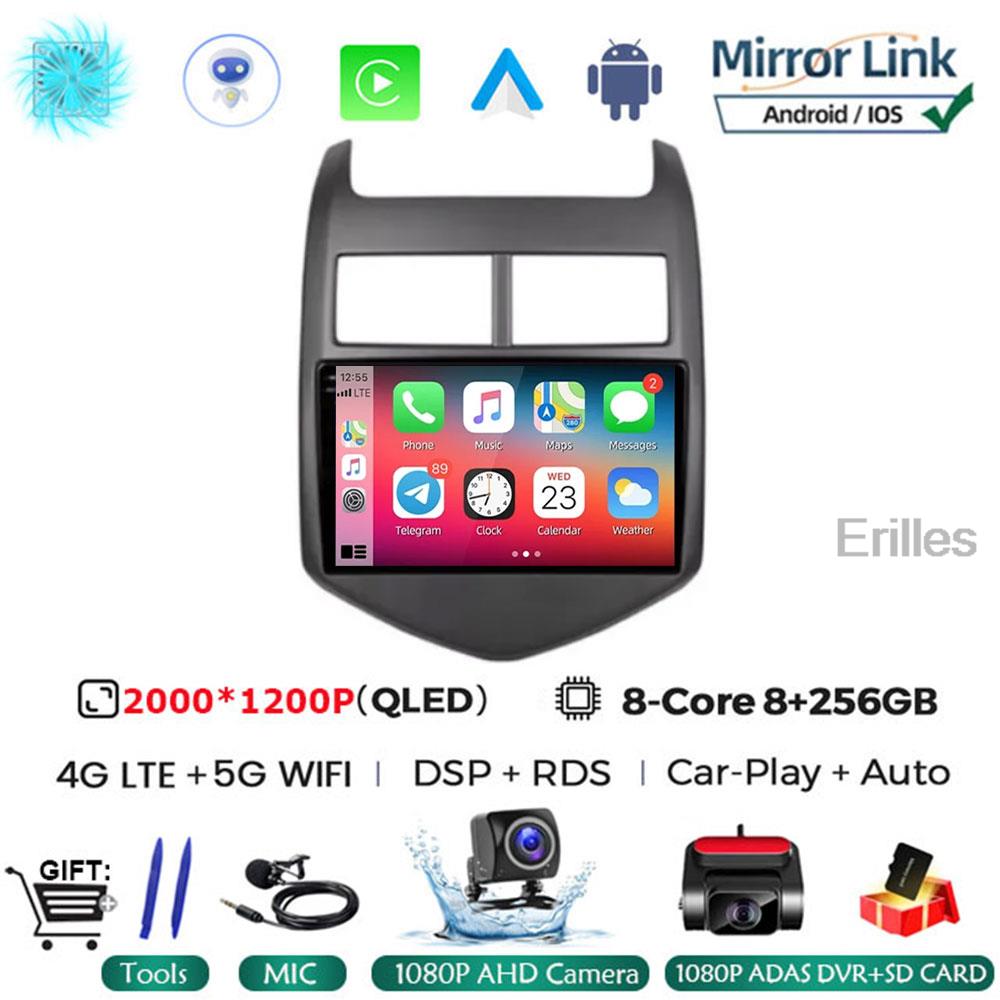 5G 2din Android 14 Car Radio Multimedia Player For Chevrolet Aveo 2 Sonic T300 Autoradio CarPlay Navigation GPS