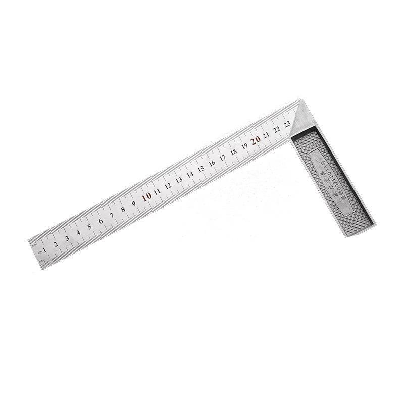 90° Aluminiumlegierung Edelstahl Winkelmesser - L-Form, Verdickt 300mm für Holzbearbeitung