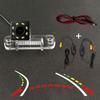 Wireless Car CCD Rear Camera Fisheye 4 8 12 Led Dynamic For Benz SLK Class R171 R350 R500 ML350 W203 W211 B200 A160 W219