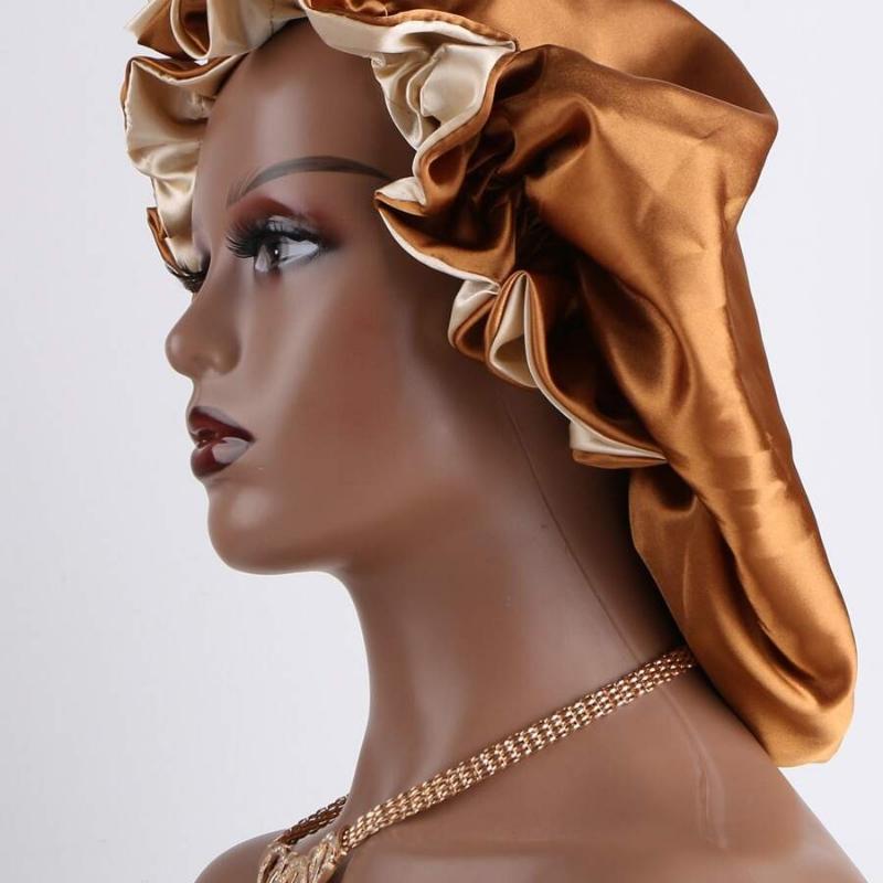 1pc Two Tone Satin Hat Silk Bonnet Satin Bonnet