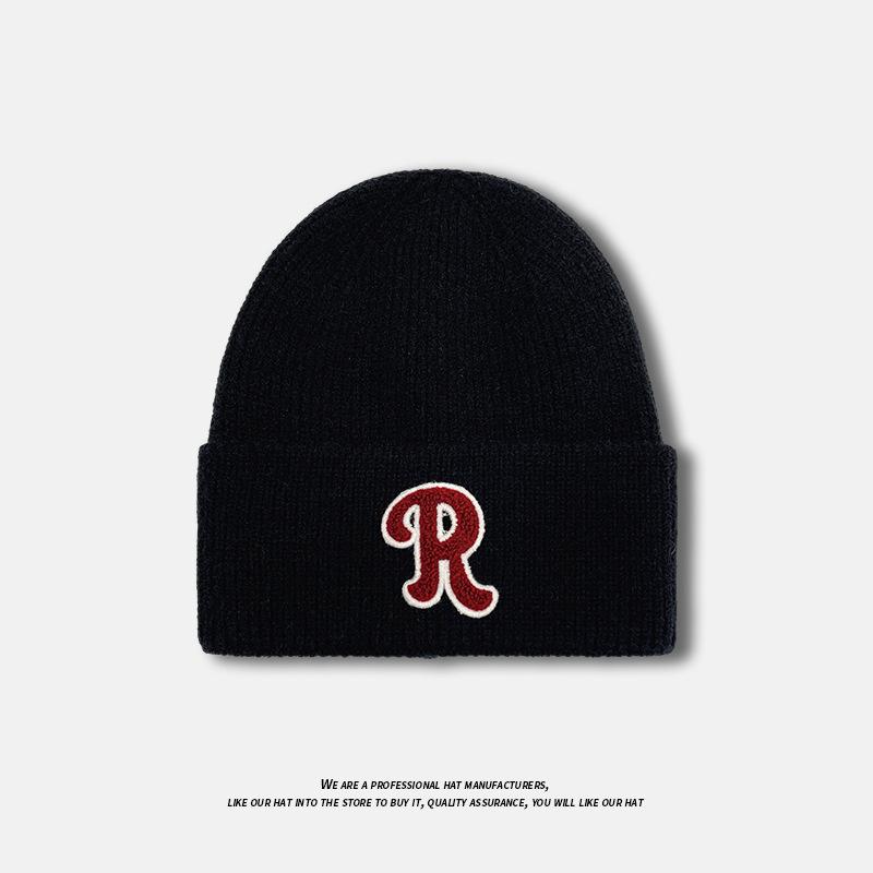 Autumn and Winter Hats for Women Warm Ear Protection Pullover Knitted Woolen Hats Casual and Versatile Baotou Cold Hats for Men