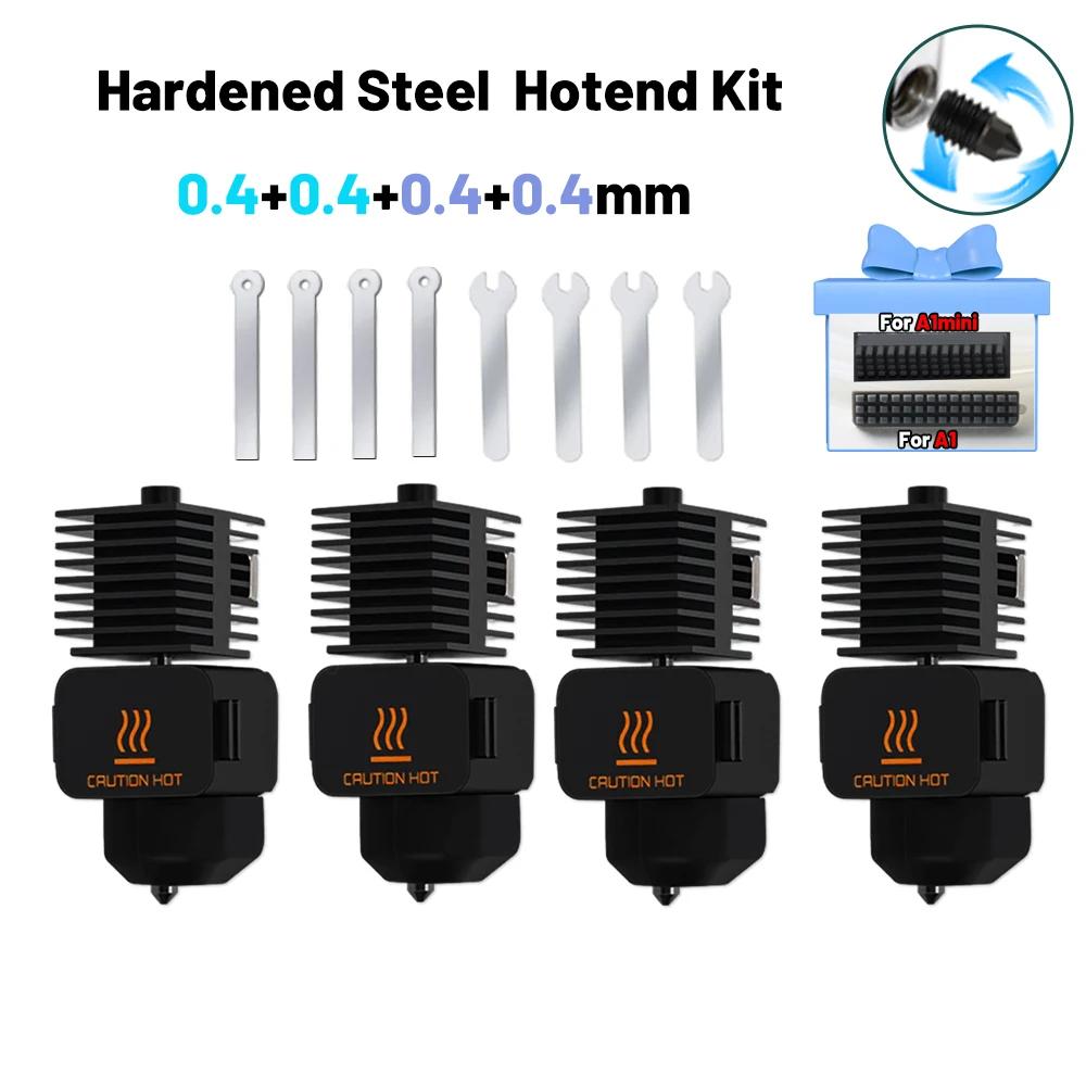 Hotend For Bambu Lab A1 Mini Assembly Hotend Kit 0.2 0.4 0.6 0.8MM Replaceable Nozzle For 3D Printer Bamboo Lab A1/A1mini Hotend