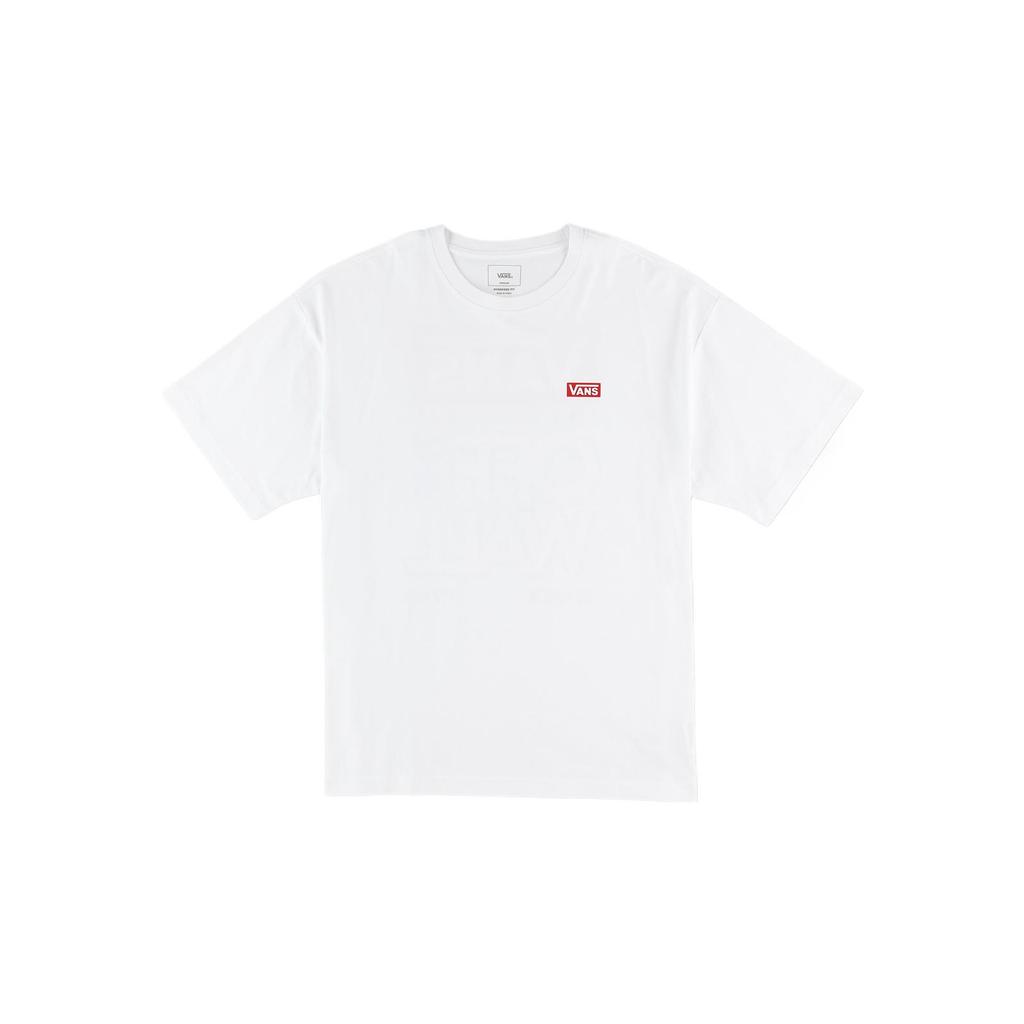 Vans Fashionable Simple Stylish Solid Color Brand Logo Short Sleeve T-Shirt Unisex Tops White VN000NMC