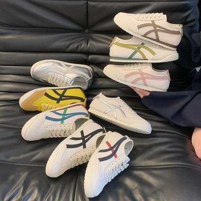 Zapatos Dexun zapatos blancos pequeños zapatos de mujer primavera 2025 nuevos casuales zapatos Forrest Gump simples y versátiles zapatos deportivos de suela plana