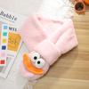 Autumn and winter parent-child warm neck protection scarf funny sausage mouth embossed scarf plush cold-proof personality versatile scarf