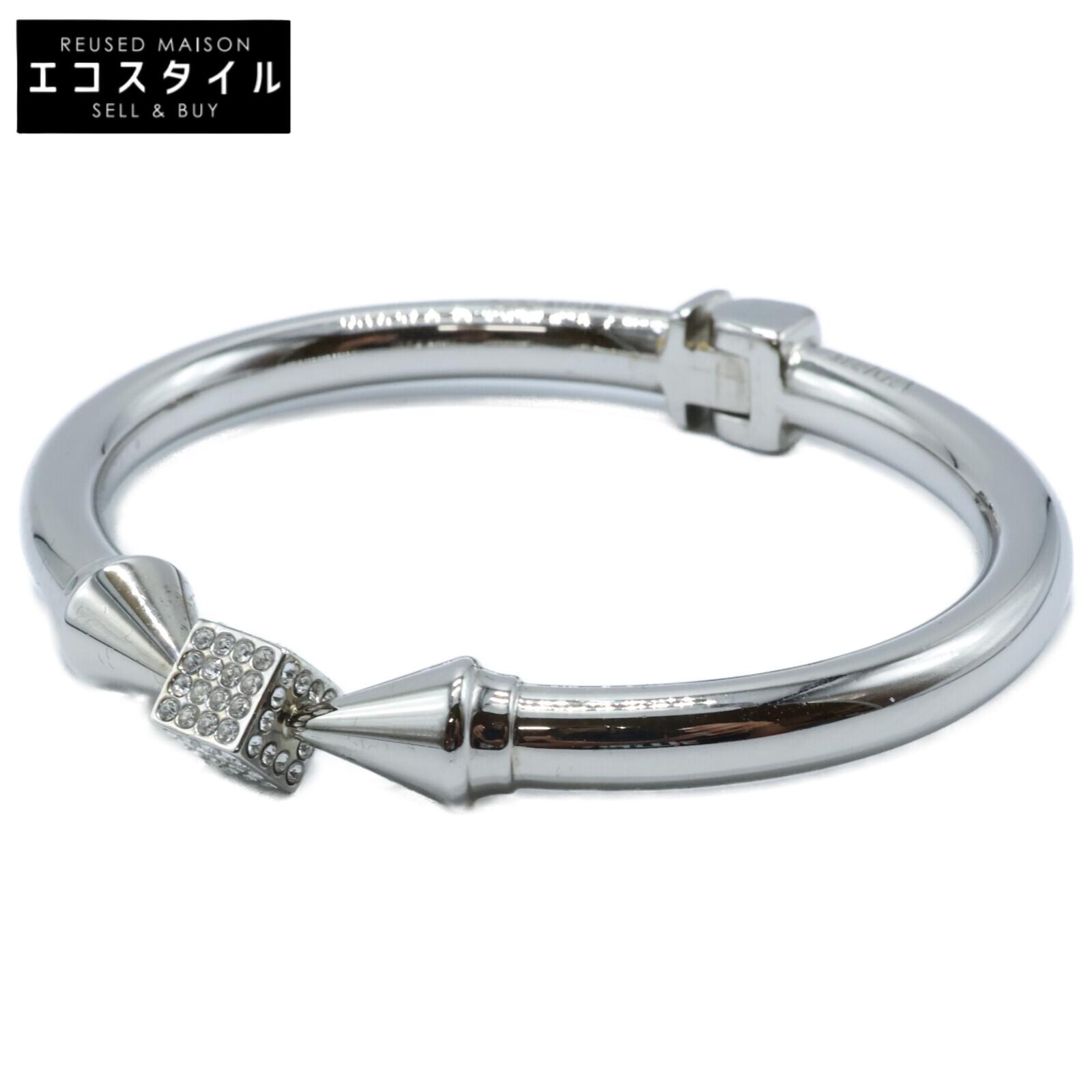 

VITA FEDE [Beautiful Condition] Cube Rhinestone Bangle XS SilverUsed
