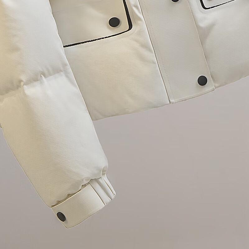 Si Baishe Damen 90% Entendaunen Kapuzenjacke Locker Winterjacke