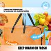 Spacious BBQ Insulated Storage Bag with Double Zippers and Carry Handle Perfect for Picnics Camping Day Ensuring Easy Access