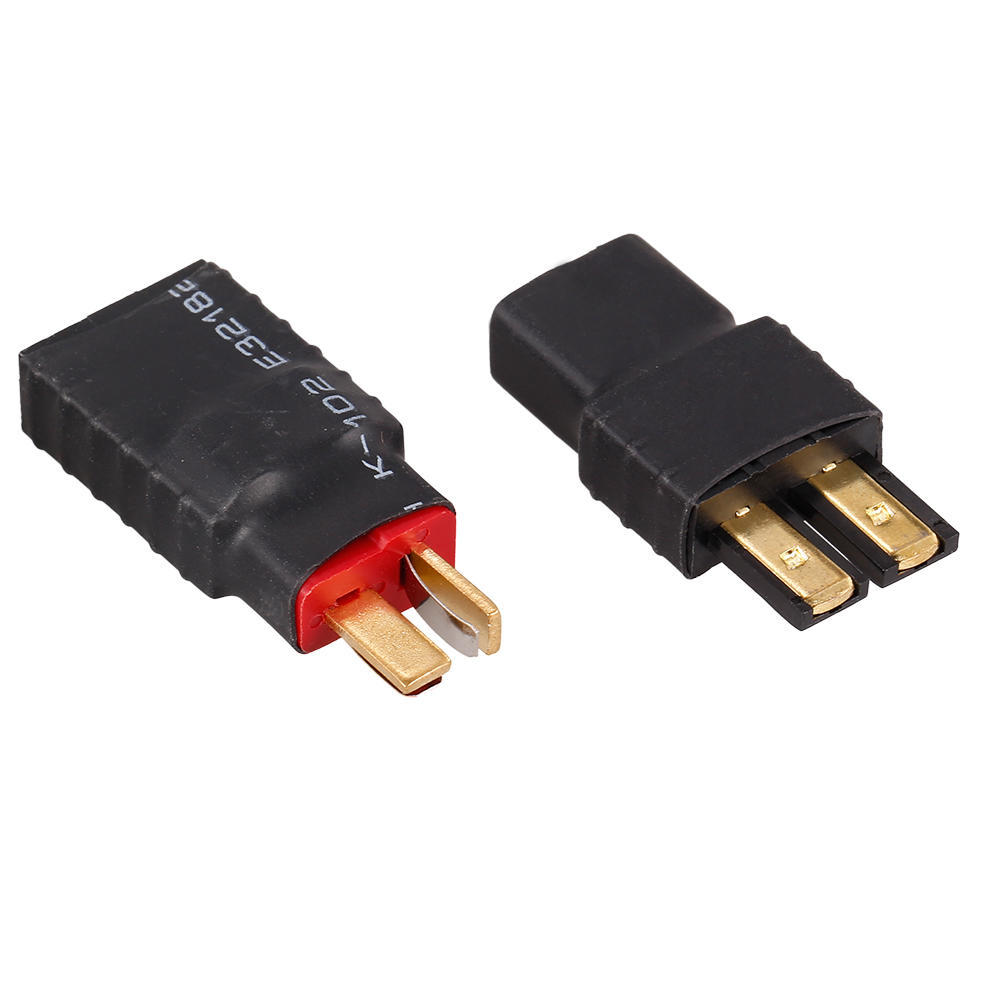 2 Pcs Female to Deans T Plug Male Connector Adapter plug block Traxas Compatible 2 Pcs Female to Deans T Plug Male Connector Adapter plug block Traxas Compatible