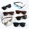  New Retro Polarized Men Square Sunglasses Shades Fashion Trending Gradient Blue Black Mirror Women Travel Sun Glasses