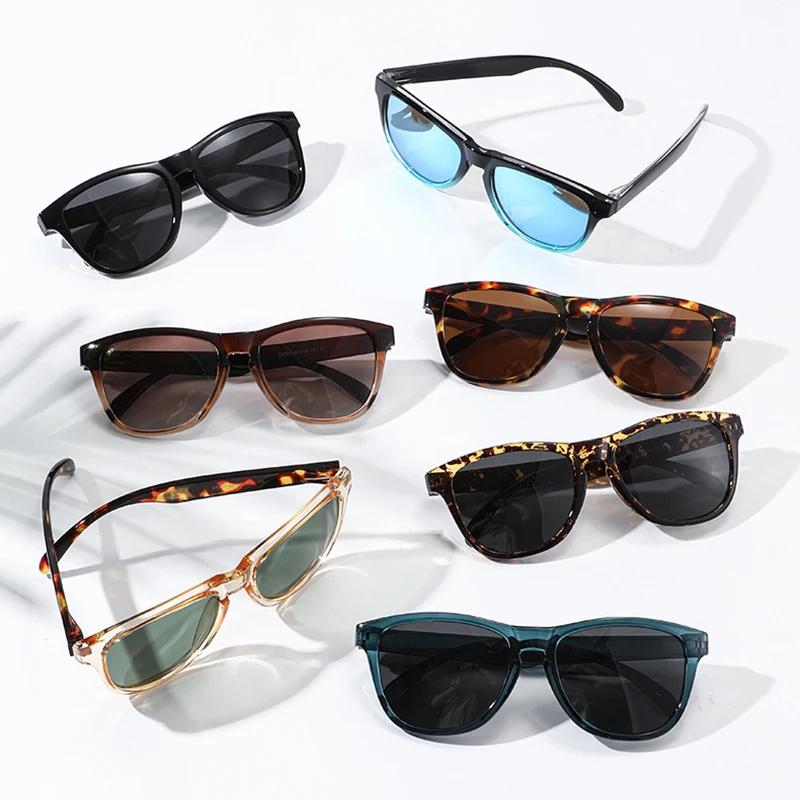  New Retro Polarized Men Square Sunglasses Shades Fashion Trending Gradient Blue Black Mirror Women Travel Sun Glasses