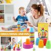 Tabletop Competitive Cup Stacking Game, Color Stacking Challenge Game, Speed Cup